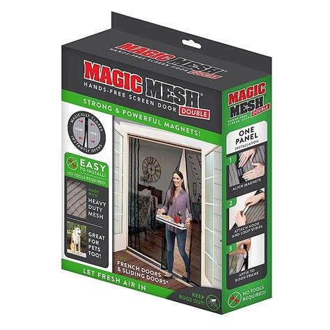 Magoc mesh double screen door